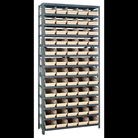 QUANTUM STORAGE SYSTEMS Steel Shelving with plastic bins 1875-104IV